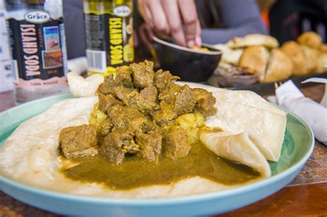 The Best Roti in Toronto| BlogTO Jerk Chicken, Chicken Stew, Butter Chicken, Caribbean ...