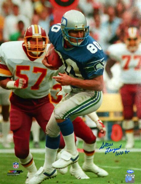 Steve Largent Autographed 16x20 Photo Seattle Seahawks "HOF 95" MCS Holo Stock #112513 - Mill ...