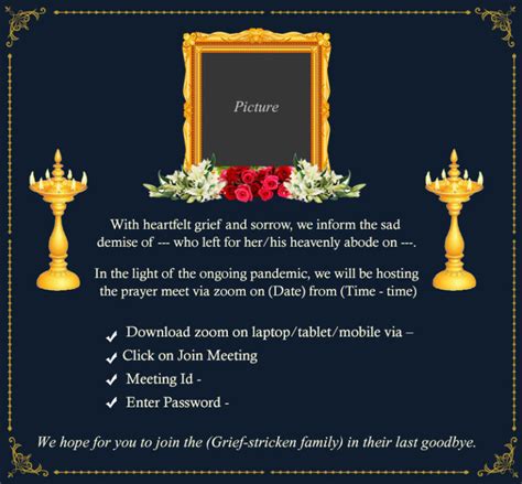 Prayer Meet Invitation: Remembering and Paying Tribute - Prayer Meet