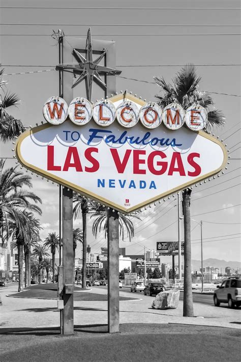 Las Vegas Sign Colorkey Wallpaper - Buy Now on Happywall