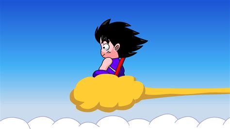 Goku Riding the Nimbus Cloud by IndieTimber on DeviantArt