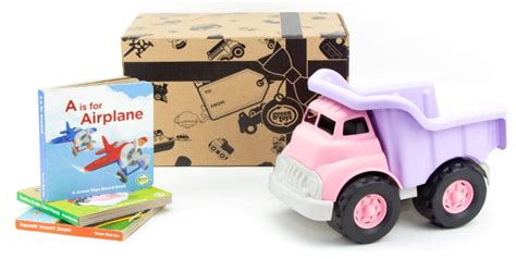 Green Toys - Pink Dump Truck with 3pk Board Books - Couponing with Rachel