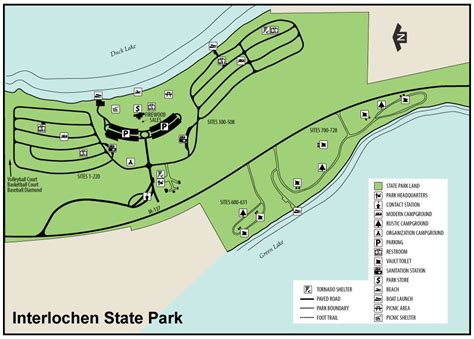 Interlochen State Park Campground Map