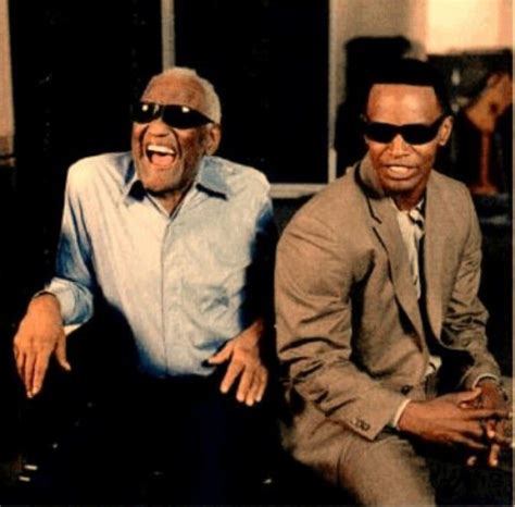 Ray Charles & Jamie Foxx | Ray charles, Rhythm and blues, Stevie wonder