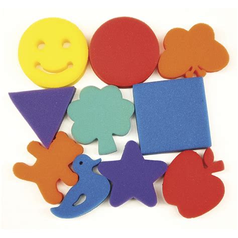 Paint Sponges, Familiar Shapes Set, 3", 10 Pieces - CK-9075 | Dixon ...