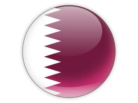 Round icon. Illustration of flag of Qatar