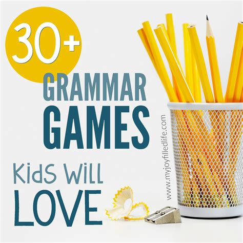 30+ Grammar Games Kids Will Love - My Joy-Filled Life