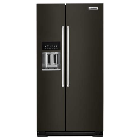 KitchenAid Black stainless steel Refrigerators at Lowes.com