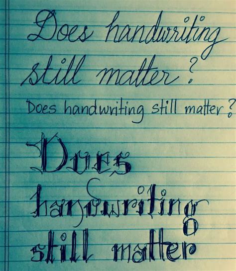 Does handwriting still matter?