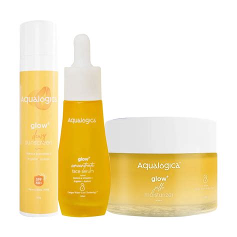 Buy Aqualogica Bright Essentials Combo Sunscreen + Face Serum + Gel ...