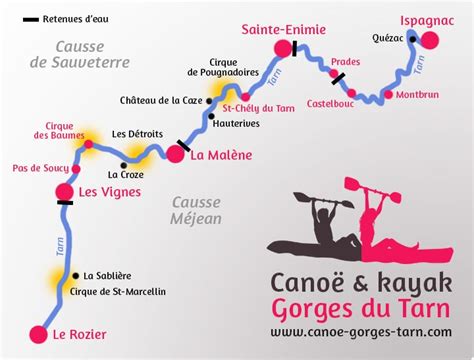 CanoÃ« Gorges du Tarn : tous les parcours et offres de location