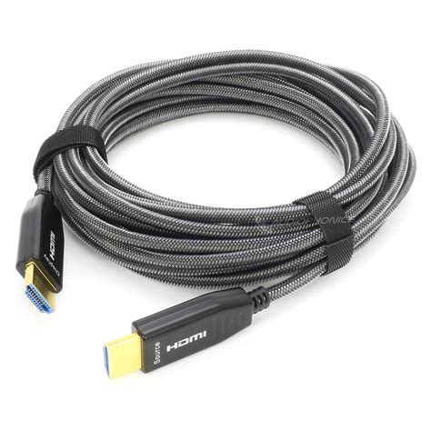 Optical Fiber HDMI 2.0 Cable HDCP 2.2 4K HDR ARC 10m - Audiophonics