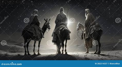 Epiphany is Celebrated by the Charming Three Kings Stock Illustration - Illustration of gift ...