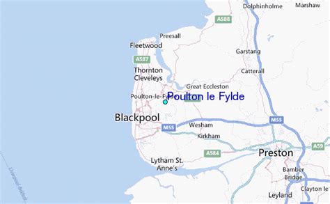 Poulton le Fylde Tide Station Location Guide