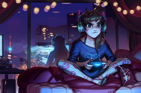 2560x1700 Resolution Dva Overwatch Cute Artwork Chromebook Pixel ...