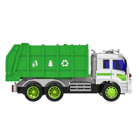 Remote Control Recycle Garbage Truck Vehicle Learning Education Toys 1:16 With Light Six Wheel ...