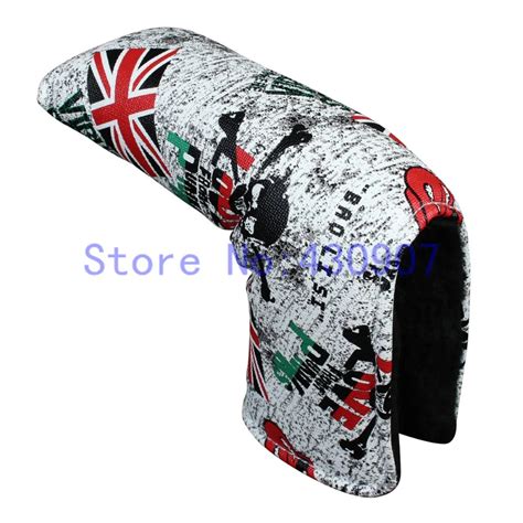 High Quality 1pc Golf Blade Putter Covers Skull Putter Cover UK Flag ...