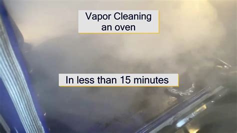 Steam Cleaning an oven in less than 15 minutes - YouTube