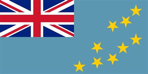 Flag Of Tuvalu Official Colors And Proportions Vector Image Stock ...