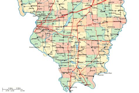 Regional Map of Southern Illinois