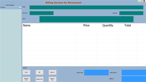 Restaurant Billing System In VB.NET With Source Code - Source Code ...