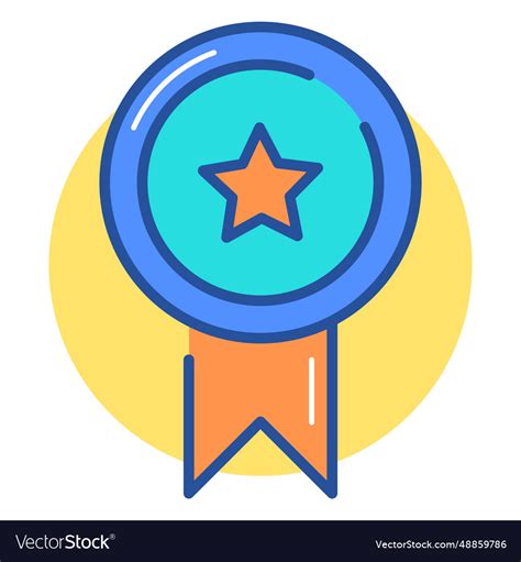 Gaming award ribbon icon Royalty Free Vector Image