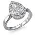 "Vis a vis" Black Diamond Solitaire Diamond Engagement Rings