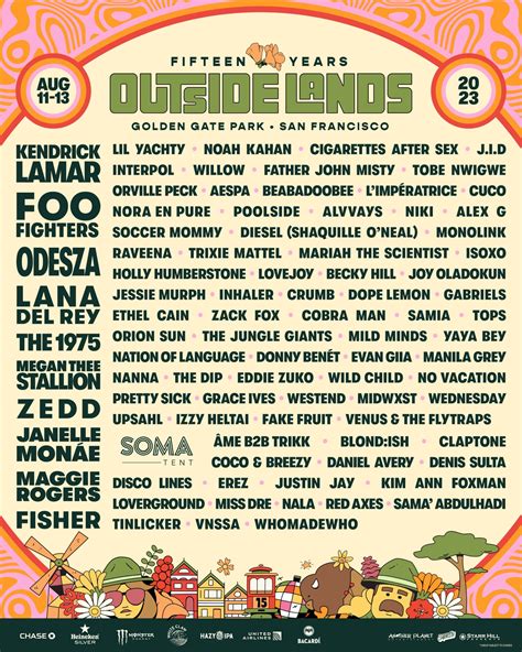 Outside Lands 2023 Lineup Announced: Foo Fighters, Kendrick Lamar, Lana Del Rey, and More ...