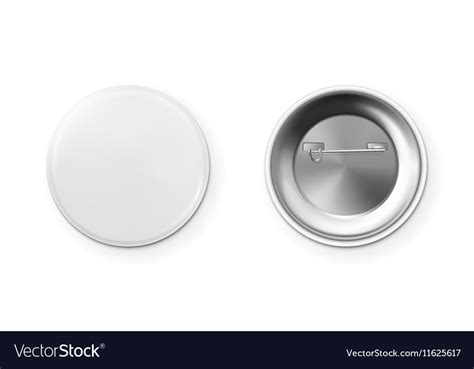 Blank button badge Royalty Free Vector Image - VectorStock