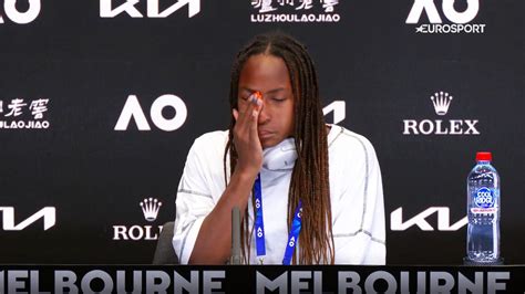 Tearful Coco Gauff reacts to shock defeat to Jelena Ostapenko at ...