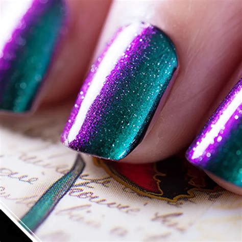 1PCS 3D Chameleon Gel Polish Holographic Color changing 10ml UV Gel nail polish 12 color for ...