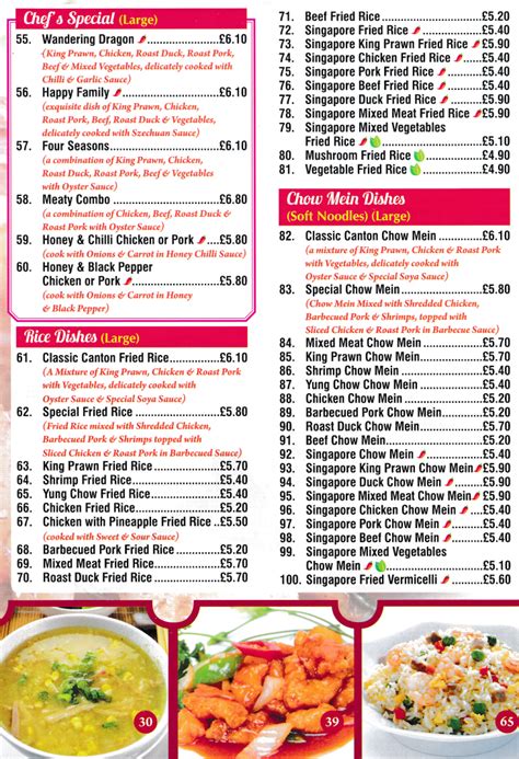 Takeaway menu, phone number and opening hours for Menu for Classic ...