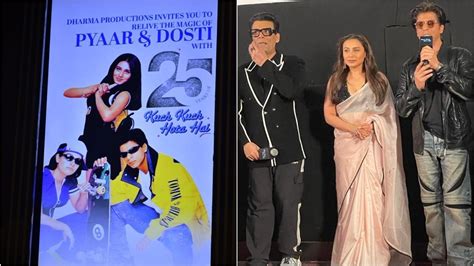 25 Years Of Kuch Kuch Hota Hai: Shah Rukh Khan, Karan Johar & Rani ...