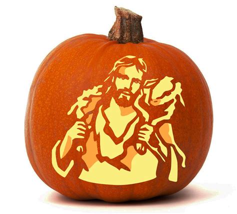 Jesus Pumpkin Carving