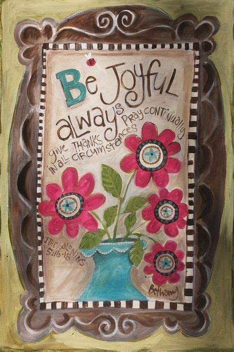 Be Joyful by Promise Paintings | Painting ideas on canvas quotes, Bible art journaling ...