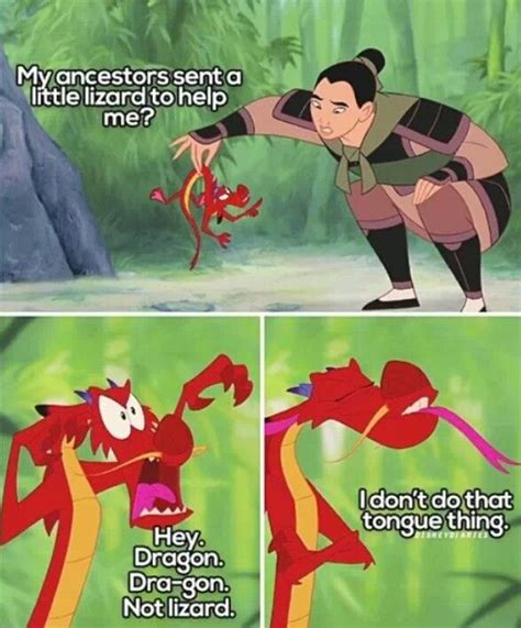 Mulan and Mushu Favorite Movie Quotes, Favorite Movies, Little Lizard, Dreams Do Come True, My ...