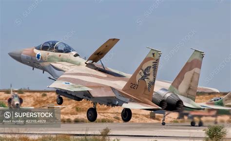 A Boeing F-15I Ra'am taking off from Hatzerim Air Base, Israel. The F ...