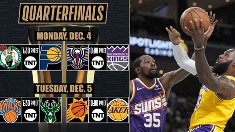 NBA 2023 In-Season Tournament Quarter-Finals: Schedule, Dates, and ...