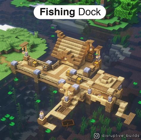 I made a Fishing Dock! : Minecraftbuilds