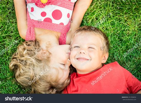 Funny Kids Kissing