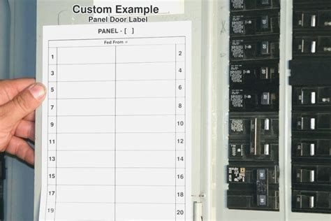 Free Downloadable Printable Electrical Panel Labels