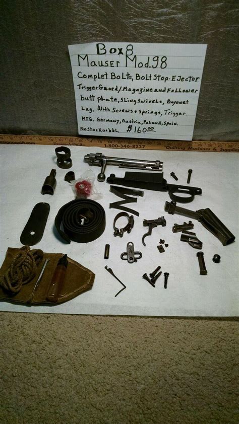 Vintage gun parts. Mauser Mod.98.box 8 | #3927314689