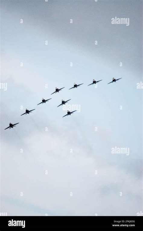 Red Arrows display team Stock Photo - Alamy