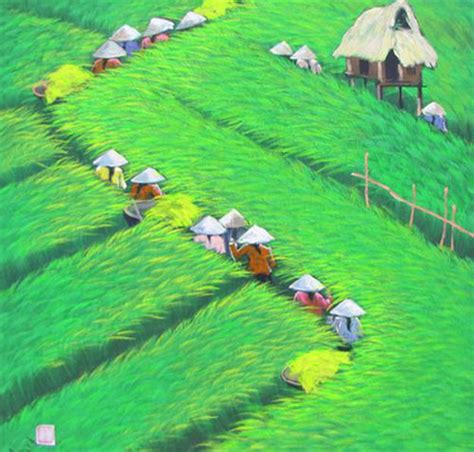 To Ngoc | Original Asian Art Online | Rice Field