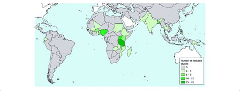 | Map showing low and middle income countries with number and location... | Download Scientific ...