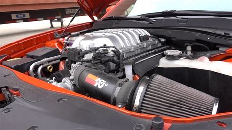 Hellcat CAI exhaust and supercharger whine - YouTube