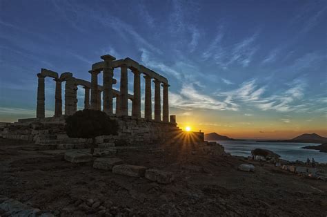 Temple of Poseidon - Cape Sounio | Athens, Ancient cities, Athens metro