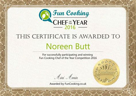 Fun cooking chef of the year competition 2016- Funcooking