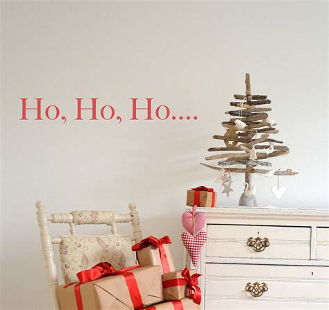 'ho, ho, ho' christmas wall stickers by leonora hammond | notonthehighstreet.com