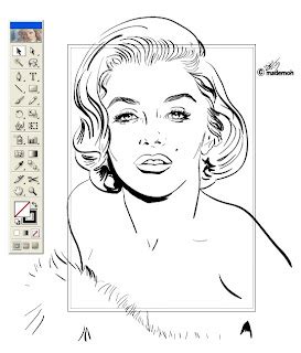 Marilyn Monroe portrait ombre et lumière | Comicstar